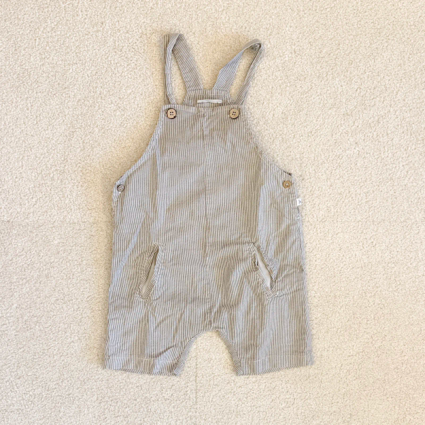 條紋吊帶褲 image 1 of 0
