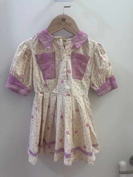 2-3y 甜美復古剪裁洋裝 Kay dress - Resort Calico image 1 of 0