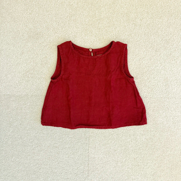 亞麻無袖背心 image 1 of 0