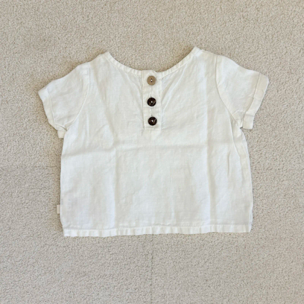 棉麻短袖襯衫 image 1 of 0