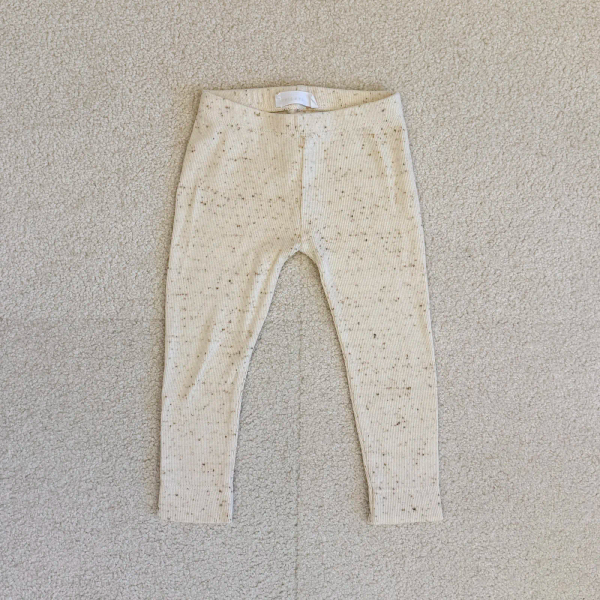 Cotton ribbed leggings image 1 of 0