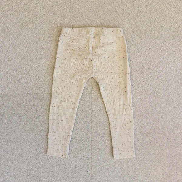 Cotton ribbed leggings image 1 of 0