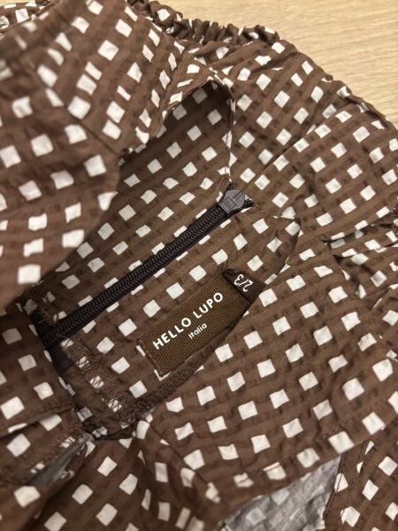 咖啡格紋Romper  image 1 of 0