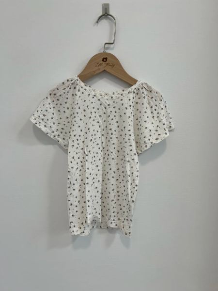 Flutter Tee  Fleur Print, Powder image 1 of 0