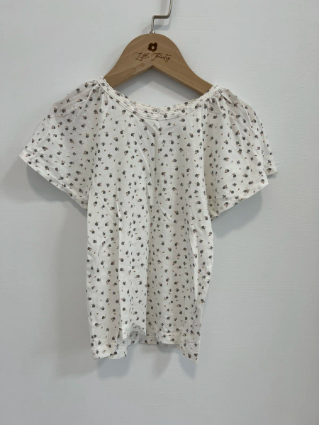 Flutter Tee  Fleur Print, Powder image 1 of 0