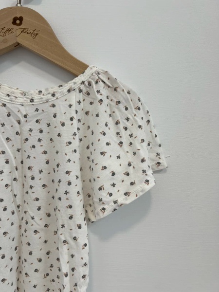 Flutter Tee  Fleur Print, Powder image 1 of 0