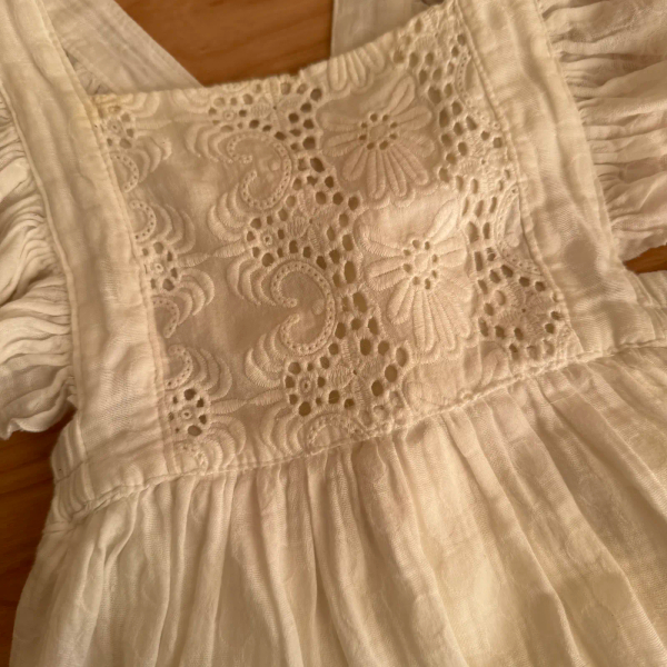 刺繡荷葉提花背心裙 image 1 of 0