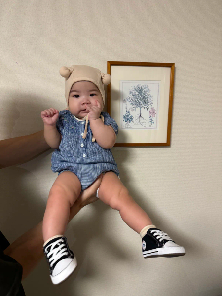 藍色格紋包屁衣 image 1 of 0
