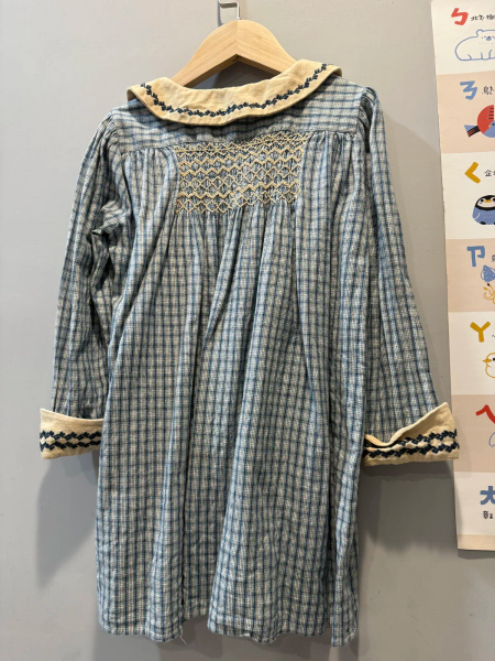 藍色刺繡洋裝 image 1 of 0
