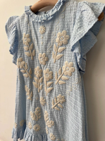 Bonjour Diary荷葉邊刺繡上衣洋 image 1 of 0