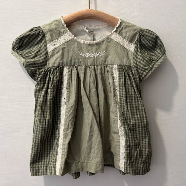 Little Cotton Clothes SS24拼色刺繡上衣 image 1 of 0