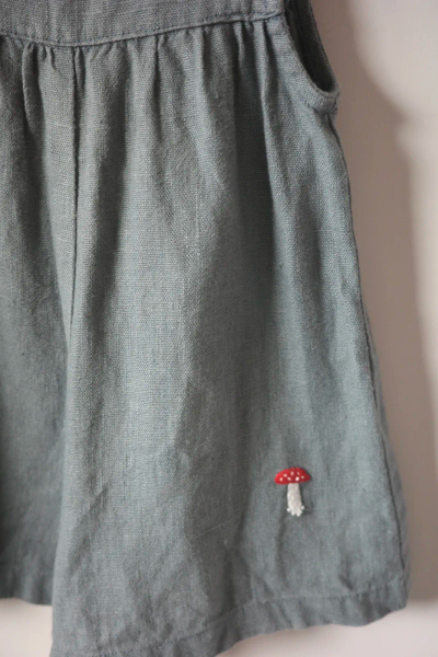 蘑菇刺繡吊帶褲（已保留勿下） image 1 of 0