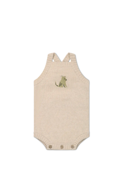 Jamie Kay Ethan Playsuit - Oatmeal Marle Leopard image 1 of 0