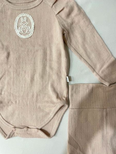 Peekaboo 兔子蕾絲包屁衣套裝 6m image 1 of 0