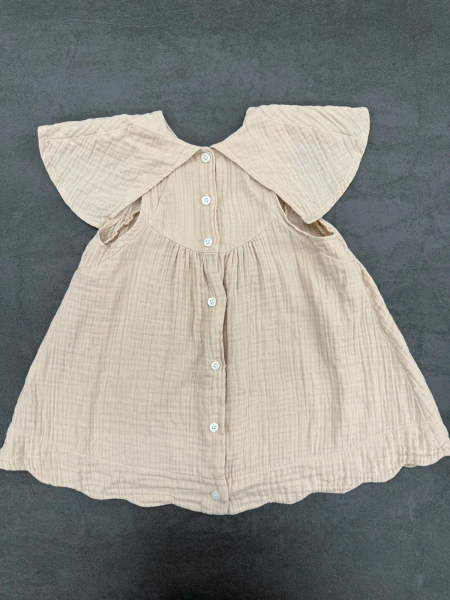 淡粉小飛袖連身裙 image 1 of 0
