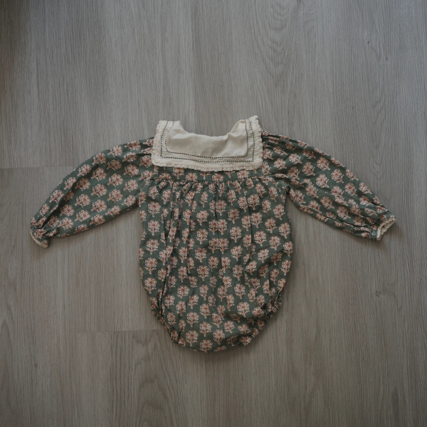 Organic Emilie Smocked Romper image 1 of 0