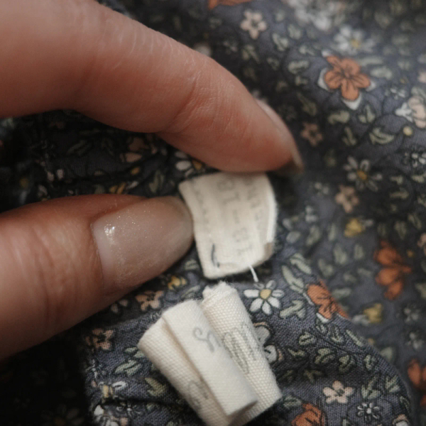 Whitby romper - cottage floral on blue image 1 of 0