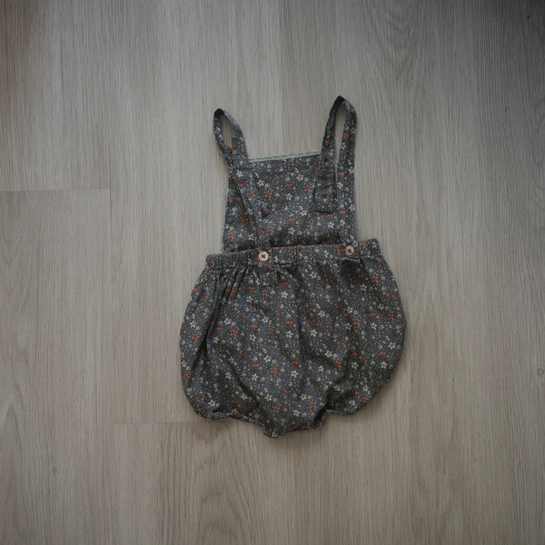 Whitby romper - cottage floral on blue image 1 of 0