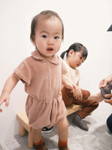 翻領毛巾布連身衣 image 1 of 0