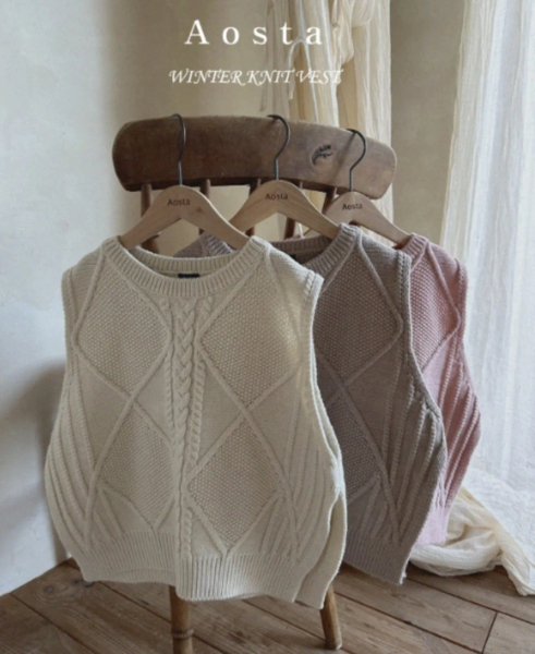 麻花針織背心 image 1 of 0
