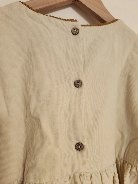 刺繡絨布洋裝 image 1 of 0