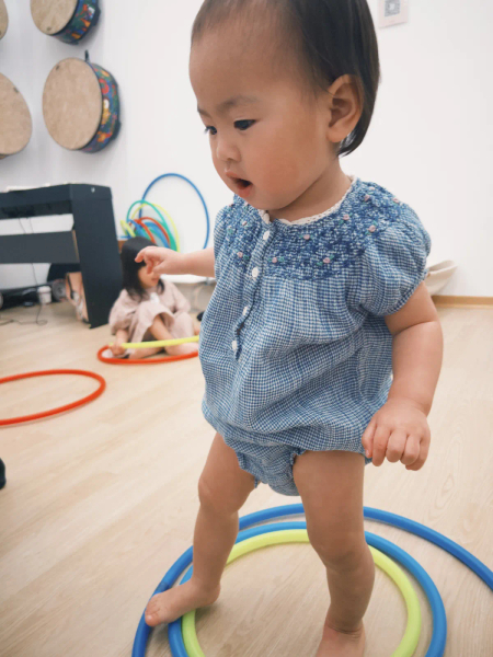 BLUE GINGHAM COTTON CREPE ROMPER image 1 of 0