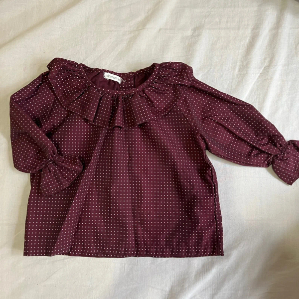 酒紅點點襯衫 image 1 of 0