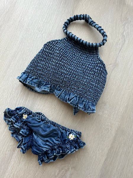 Swim Set in Denim  image 1 of 0