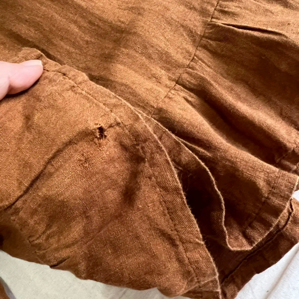 棕色荷葉邊褲裙 image 1 of 0