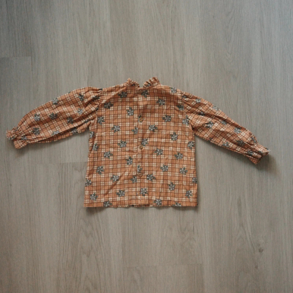 拉芙領復古磚紅上衣 image 1 of 0