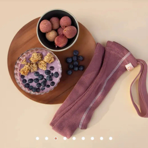 復古羅紋吊帶褲 - Acai Smoothie image 1 of 0