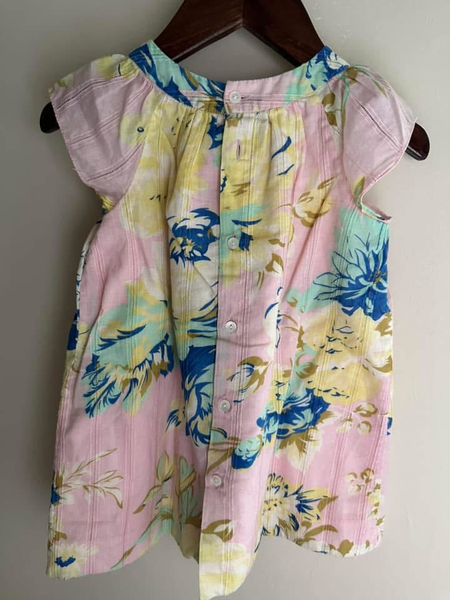 Bonpoint 印花粉色精緻布料洋裝 18m image 1 of 0
