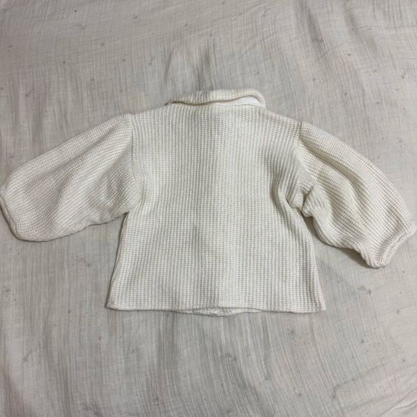 華格夫刺繡領白色上衣 image 1 of 0