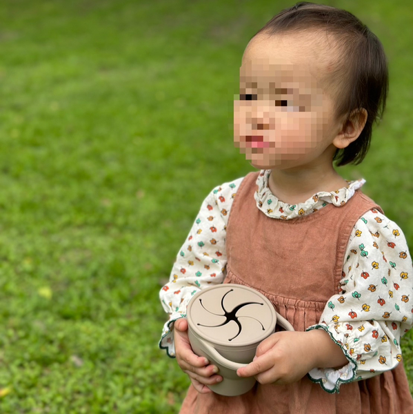 米黃色碎花長袖上衣 image 1 of 0