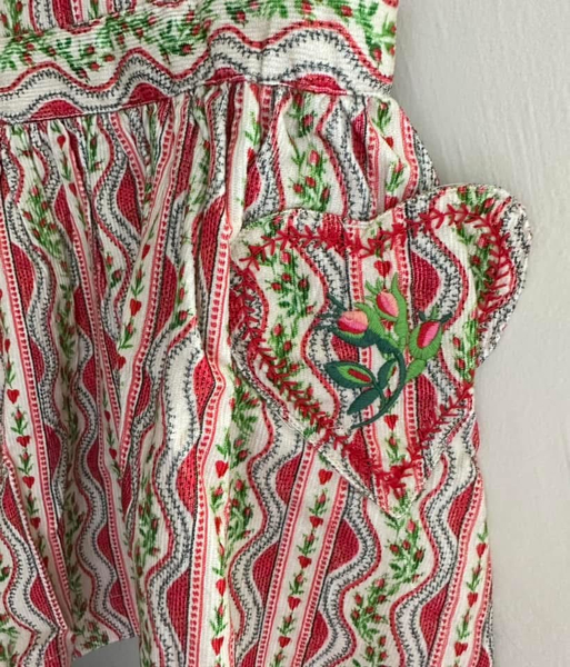 Cath Kidston pinafore 輕絨刺繡背心洋裝 1-2y image 1 of 0