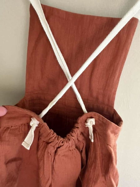 Liilu 磚紅吊帶裙 2Y 近新 版大 image 1 of 0
