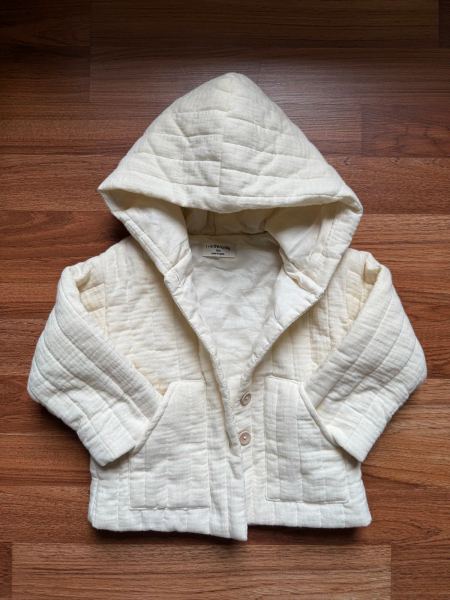絎縫連帽排釦夾克 image 1 of 0