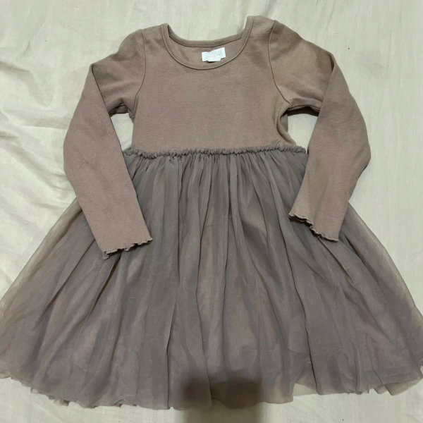 藕紫紗裙洋裝 image 1 of 0