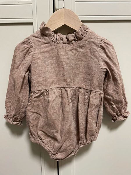 Frills Bubble Playsuit Rose Smoke image 1 of 0