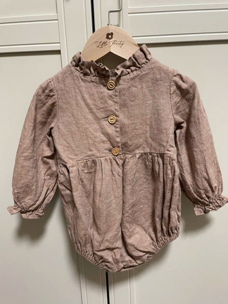 Frills Bubble Playsuit Rose Smoke image 1 of 0