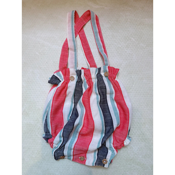 條紋吊帶褲 image 1 of 0
