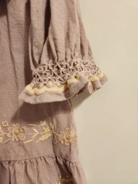 紫色刺繡上衣 image 1 of 0