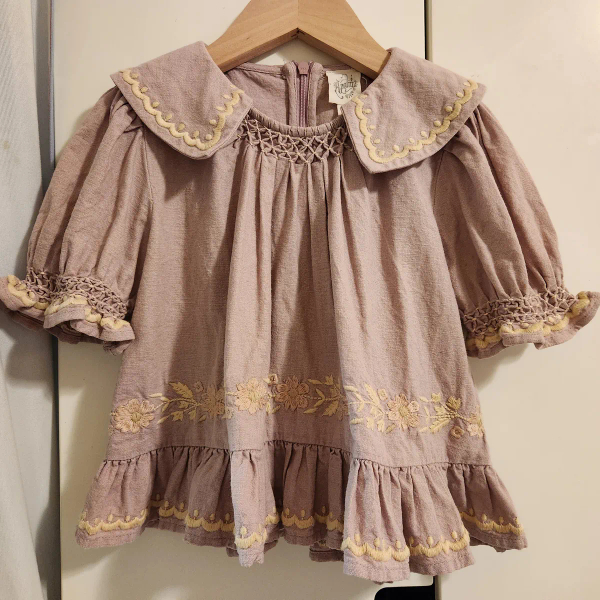 紫色刺繡上衣 image 1 of 0