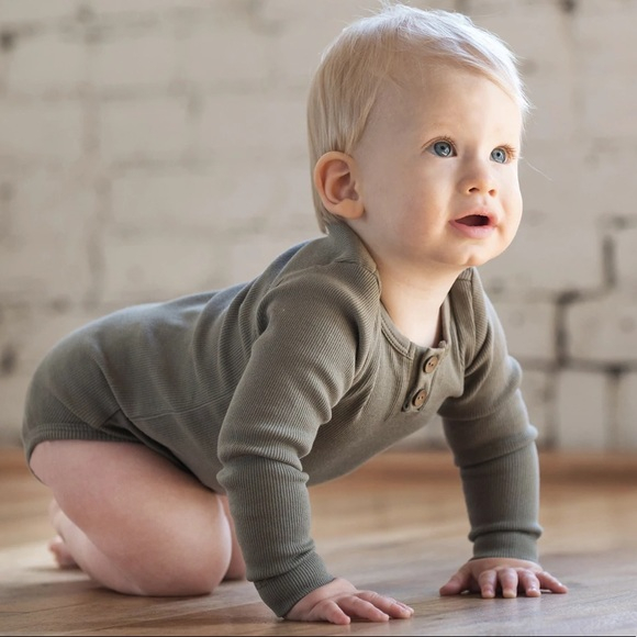 KIDWILD Organic Vintage Bodysuit L/S - Moss image 1 of 0
