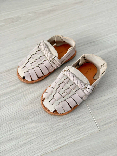 Sol Leather Huarache Sandals - coconut image 1 of 0