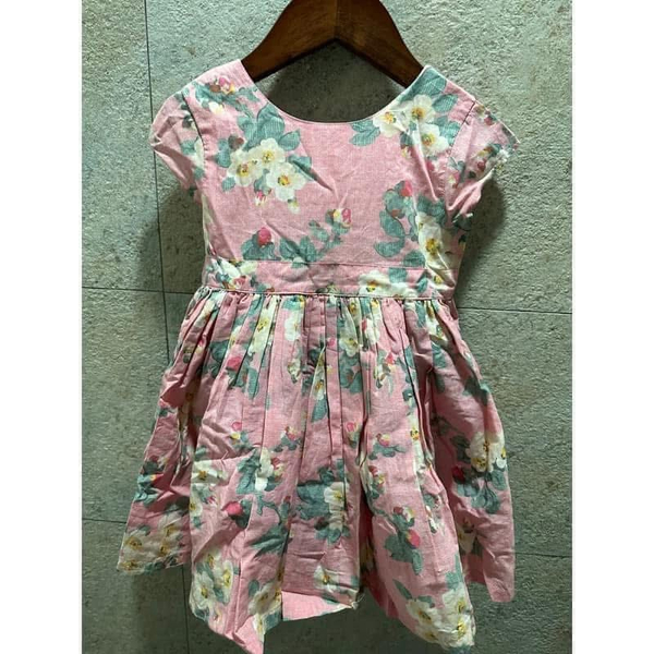 Cath Kidston 全新含吊牌 粉格底花卉洋裝 版大 12-18m image 1 of 0