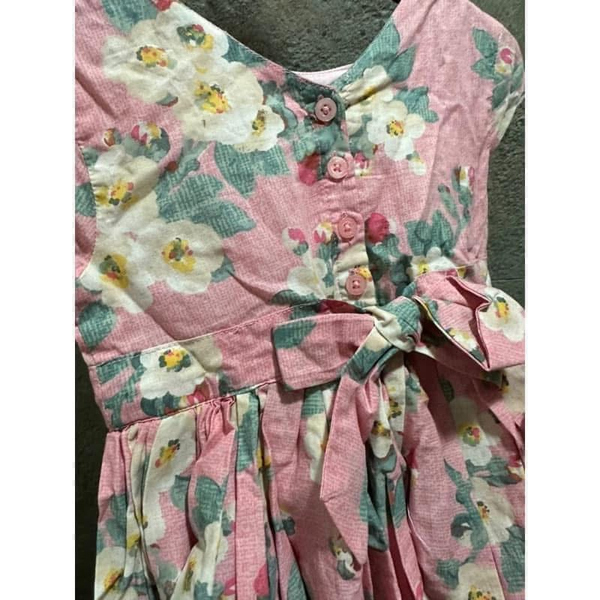 Cath Kidston 全新含吊牌 粉格底花卉洋裝 版大 12-18m image 1 of 0