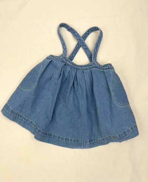 牛仔吊帶裙 image 1 of 0