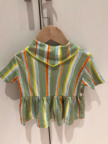 Scout Peplum Top - Mojave Watercolor Stripe  image 1 of 0