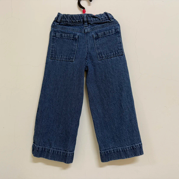 直筒刺繡單寧牛仔褲 image 1 of 0